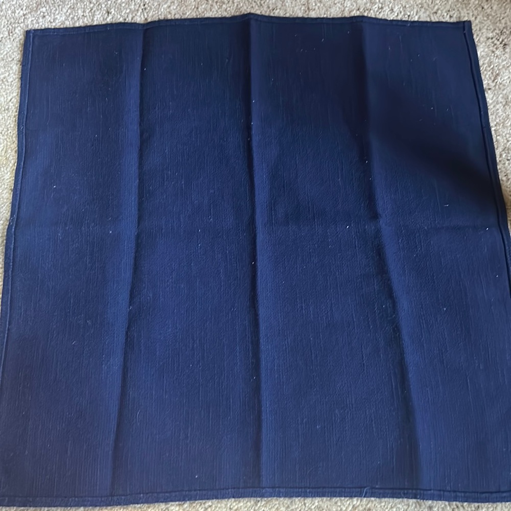 Vintage Navy Longaberger cloth napkin